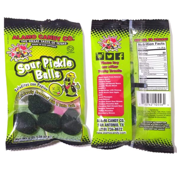 Alamo Candy Sour Pickle Balls