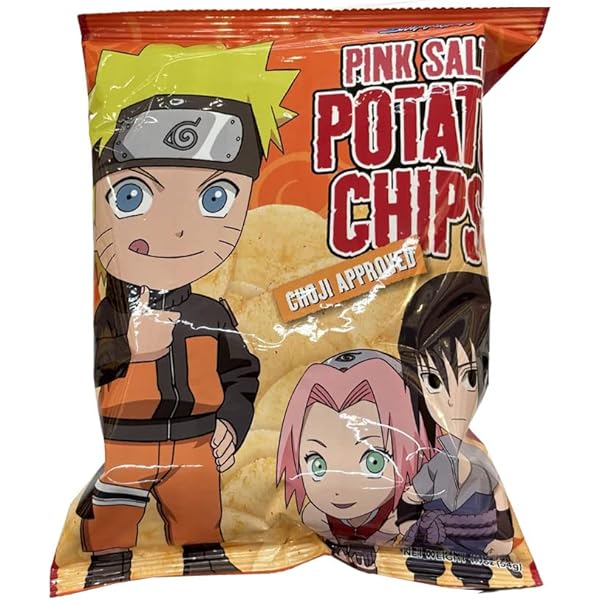 Naruto Pink Salted Potato Chips