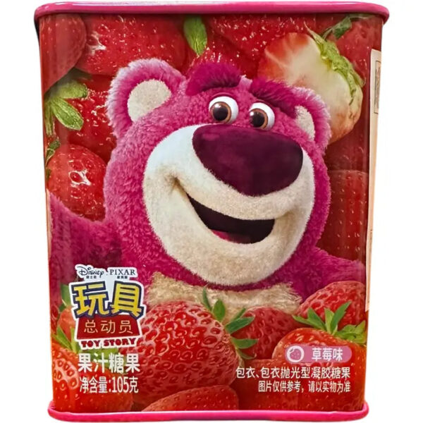 Toy Story Lotso Tin Soft Candy Strawberry