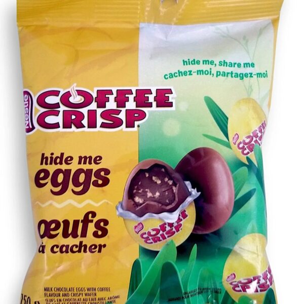 Coffee Crisp hide-me eggs