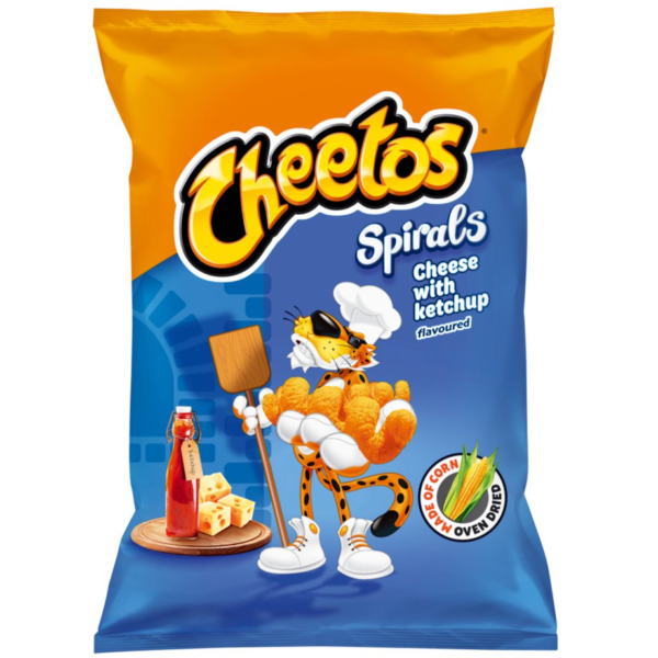 Cheetos Spirals Cheese With Ketchup