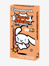 Cinnamoroll Peach Choco Sticks with Popping Candy