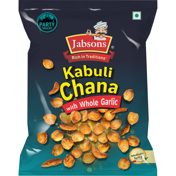 Jabsons Kabuli Chana With Whole Garlic