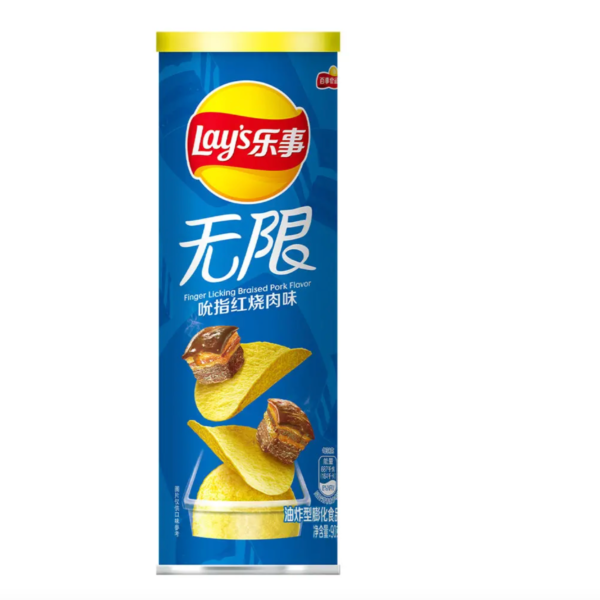 Lays Stax Finger Licking Braised Pork