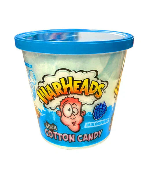 Warheads Blue Rasberry Cotton Candy