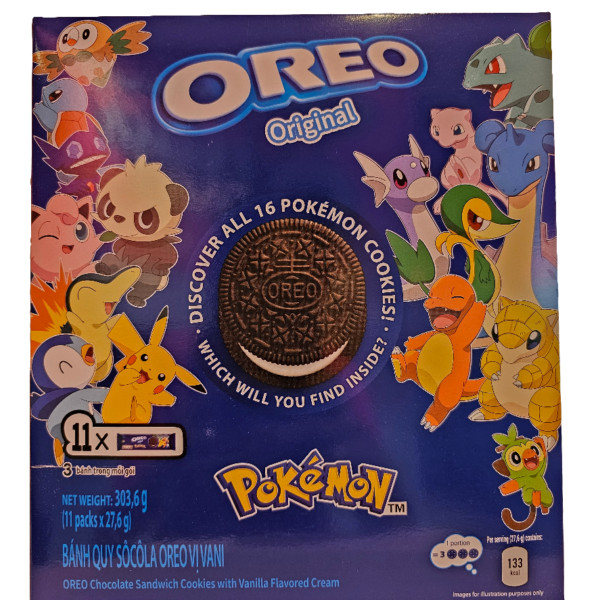 Oreo original chocolate pokemon