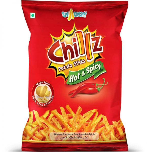 Snackcity Chillz Potato Sticks Hot And Spicy
