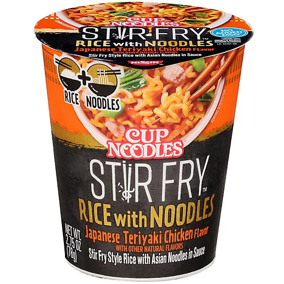 Cup Noodles Rice With Noodles Japanese Teriyaki