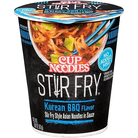 Cup Noodles Stir Fry Korean BBQ flavor