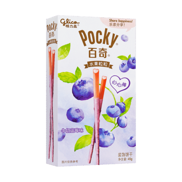 Glico Pocky Milk & Blueberry Flavor