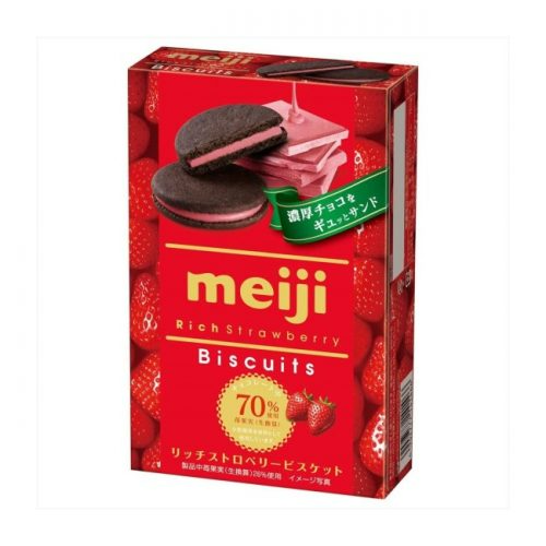 Meiji Rich Strawberry Biscuits