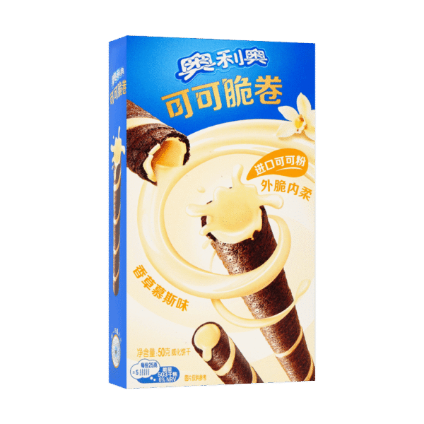 Oreo Cacao Crisp Vanilla Rolls