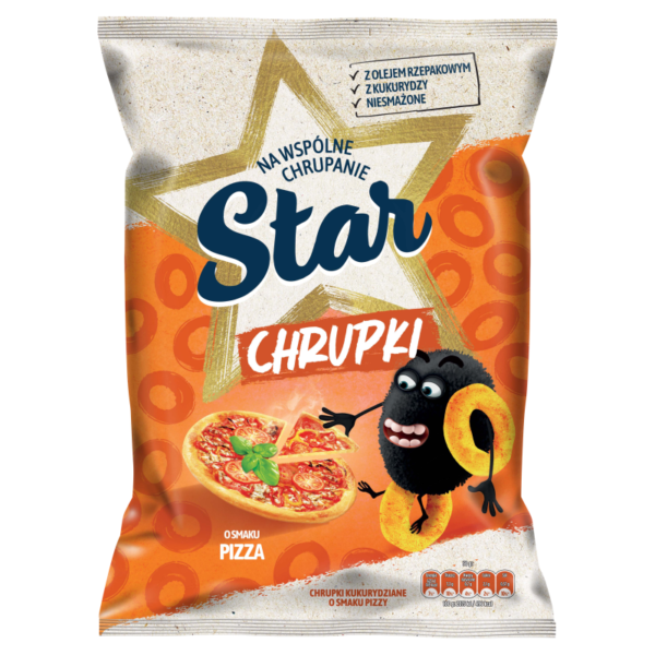 STAR Gębolce pizza-flavored corn crisps