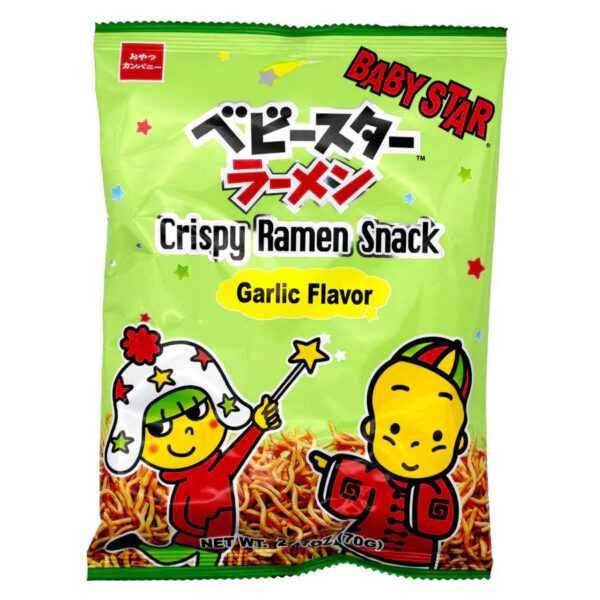 Oyatsu Baby Star Crispy Ramen Snack Garlic Flavor
