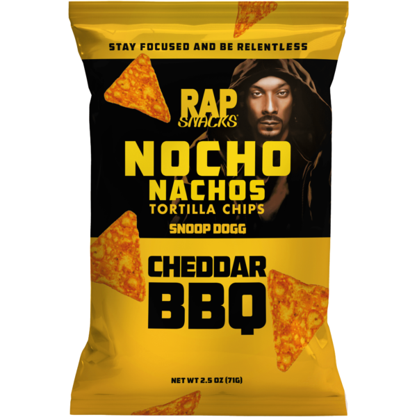 Rap Snacks Nacho Tortilla Chips Snoop Dogg Cheddar BBQ