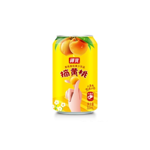 Yellow Peach Fruit Juice Drink