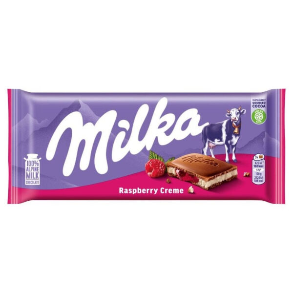Milka Raspberry Cream 100g (European)