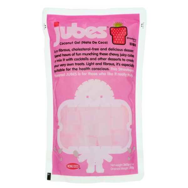 Jubes Coconut Gel Strawberry Flavor (Indonesia)
