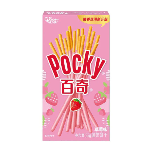 Glico Pocky Strawberry Flavor 55g (China)