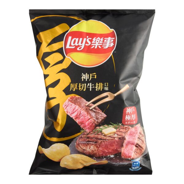 Lay's Chips Family Bag Kobe Steak Flavor 60g (Taiwan)