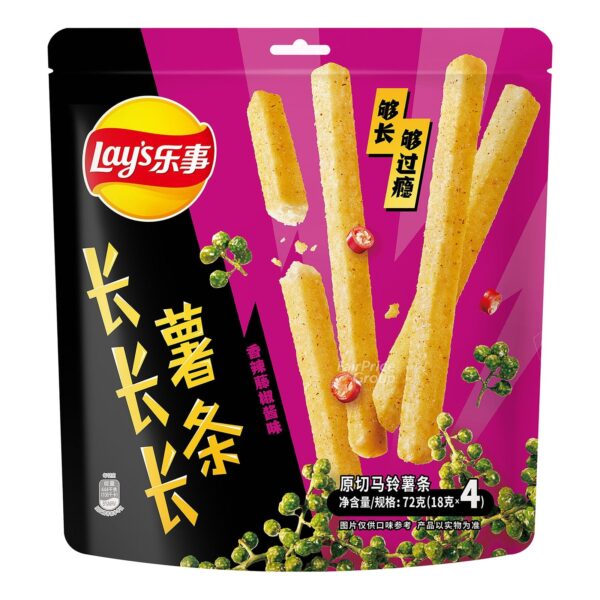 Lays Long Fries Spicy Rattan Pepper 72g (China)