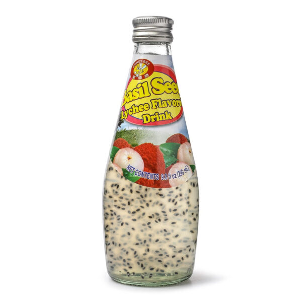 Honey Bee Basil Seed Lychee Flavor 290ml (Thailand)