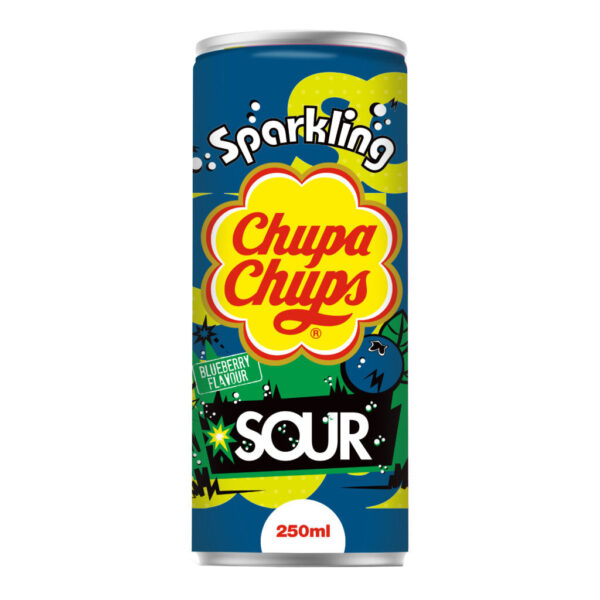 Chupa Chups Sparkling Sour Blueberry 250ml (Korea)
