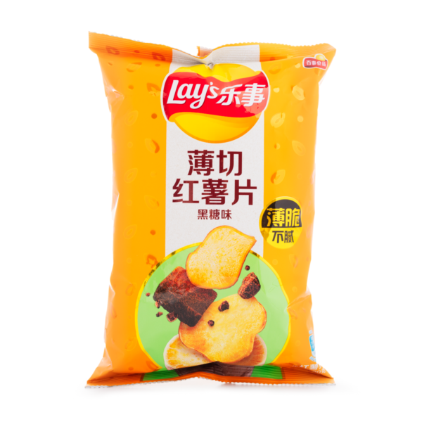 Lays Sweet Potato Chips Dark Brown Sugar 60g (China)