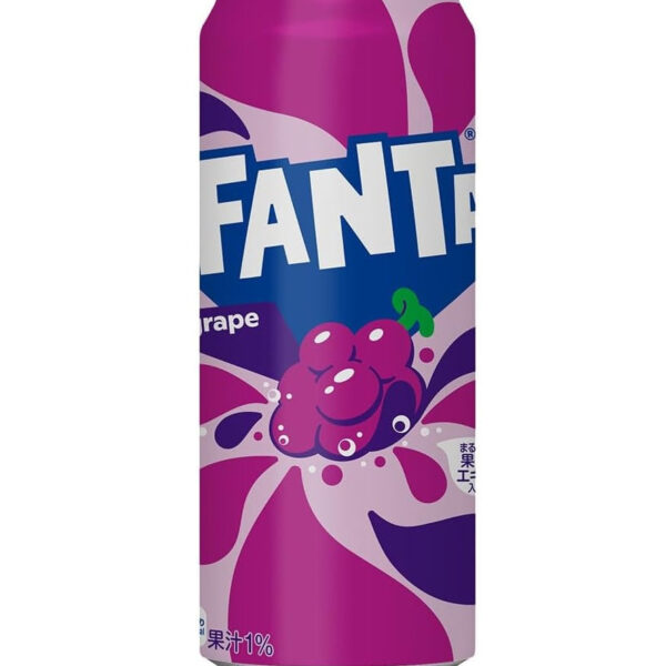 Fanta Grape Soda Can 500ml (Japan)