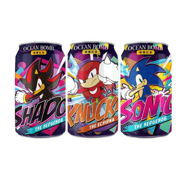Ocean Bomb Sonic The Hedgehog Lemon Tea 330ml (Taiwan)