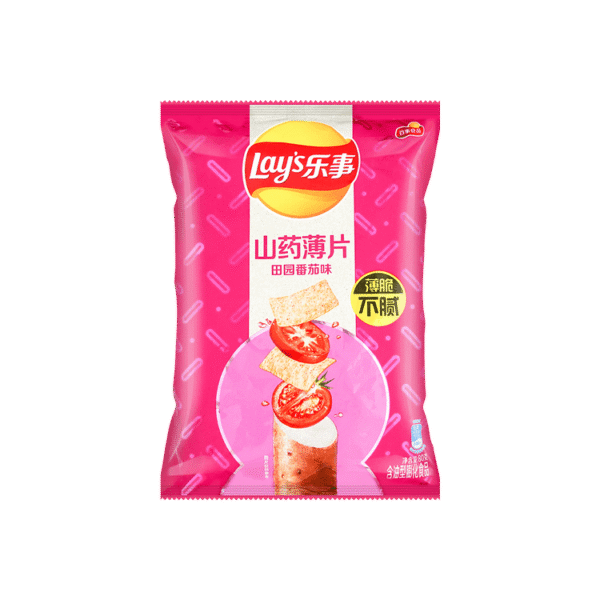 Lays Yam Crisps Tomato (China)