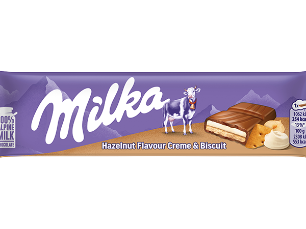 Milka Hazelnut Crème & Biscuit Bar 46g (Germany)