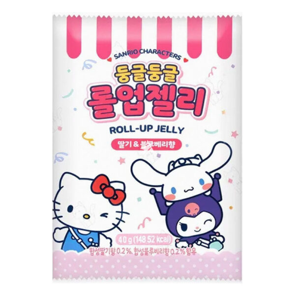 Sanrio Round Rollup Jelly - Strawberry and Blueberry 40g (Korea)