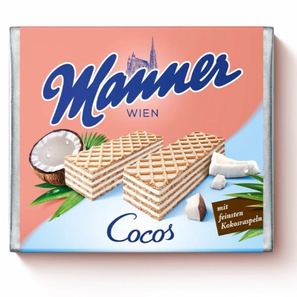 Manner Kokoscreme Wafers 75g (Austria)