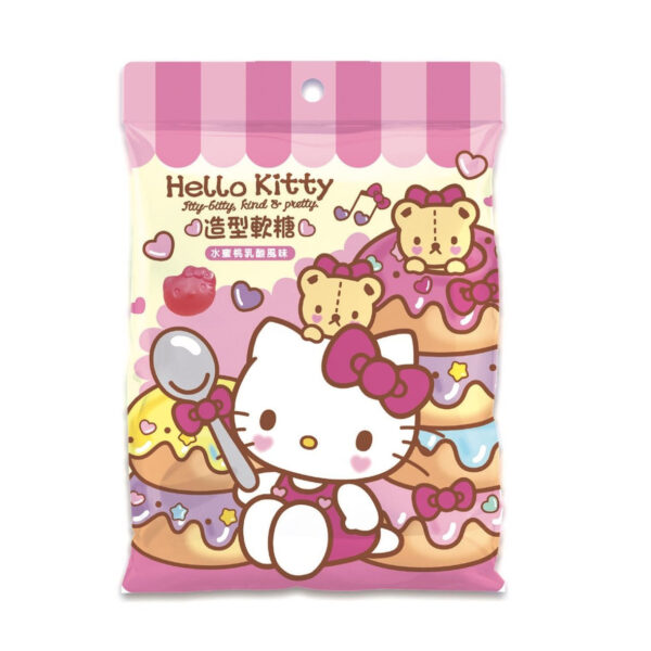 Hello Kitty Shaped Gummy Peach Yogurt (Taiwan)