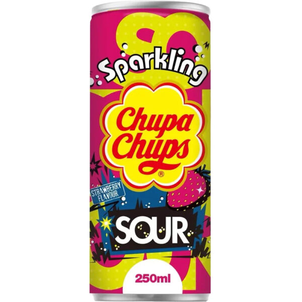 Chupa Chups Sparkling Sour Strawberry 250ml (Korea)