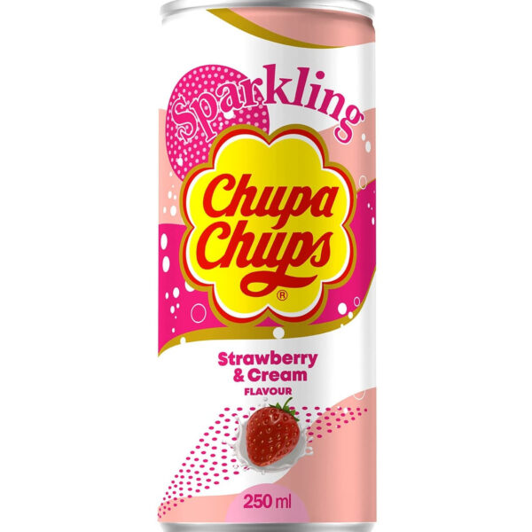 Chupa Chups Sparkling Strawberry Cream 250ml (Korea)