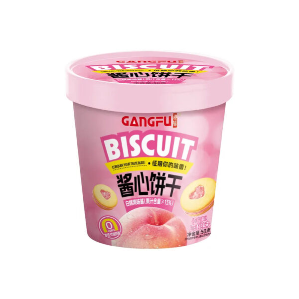 Gangfu White Peach Jam Biscuits 50g (China)
