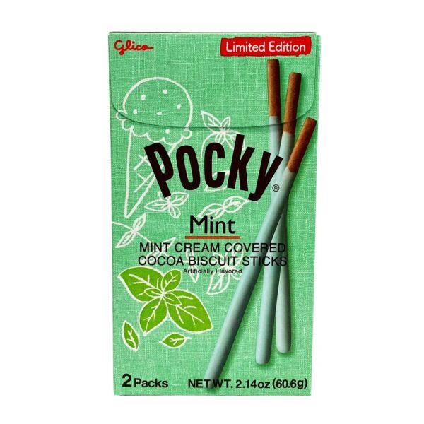 Pocky Choco Mint Biscuit Sticks 60g