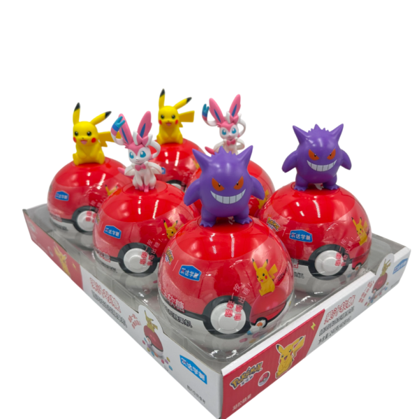 Leda-Pokemon Ball Jellybeans Candy Pack of 6