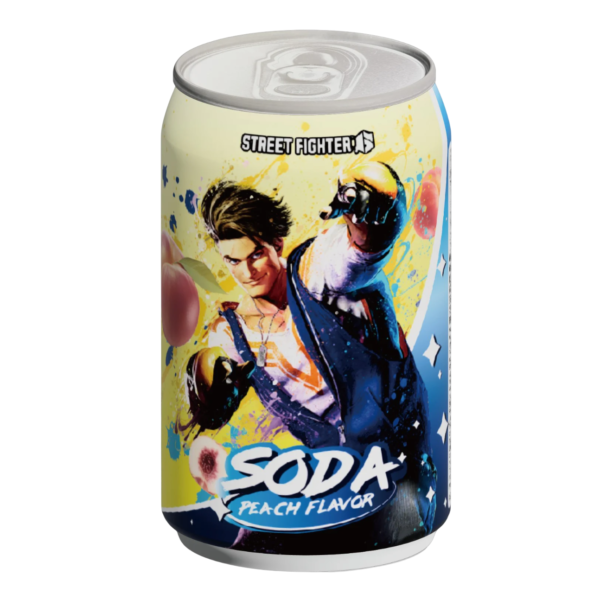 Street Fighter Peach Soda - Chunli & Luke 330ml (Taiwan)