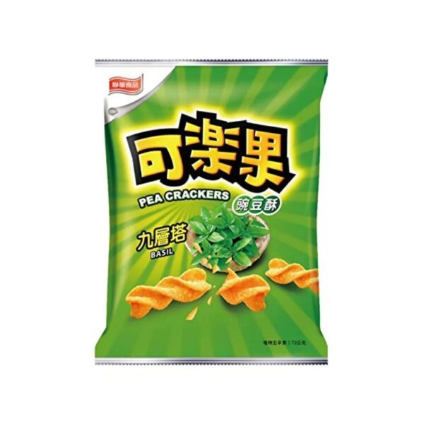 L.H. Koloko Basil Pea Crackers 48g (Taiwan)