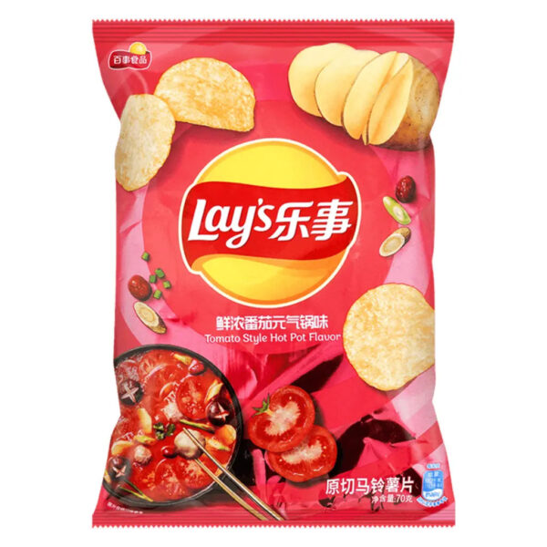 Lays Tomato Mushroom Hot Pot 70g (China)