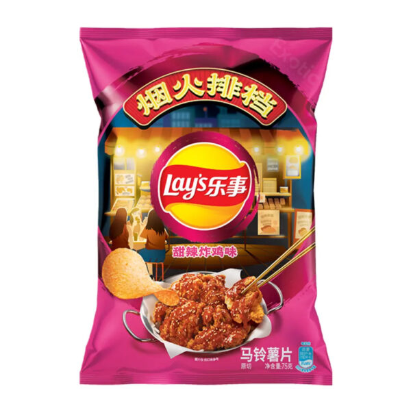Lays Chips Sweet & Spicy Fried Chicken 70g (China)