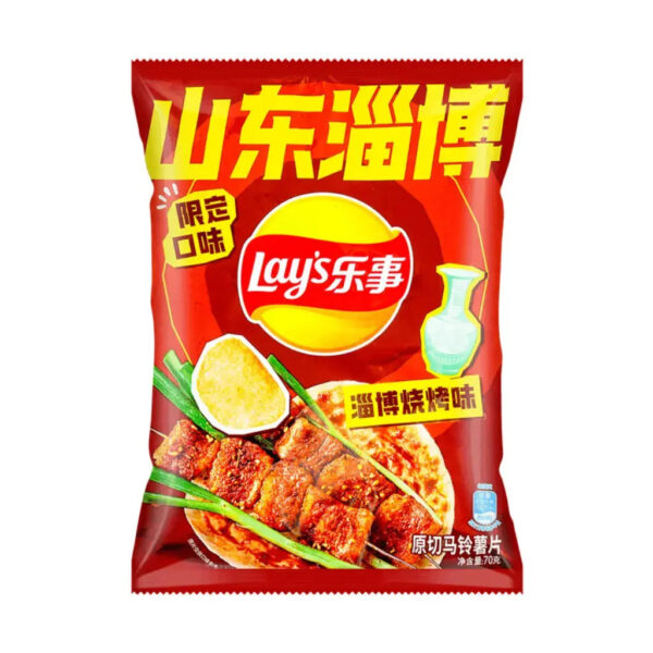 Lays Chips Zibo BBQ Flavor Limited 70g (China)