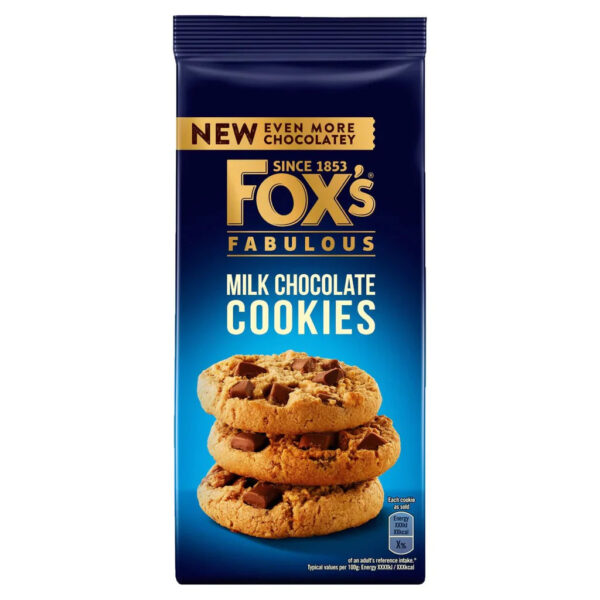 Fox's Chocolatey Choc Chunk Cookies Milk Chocolate- 180g (UK)