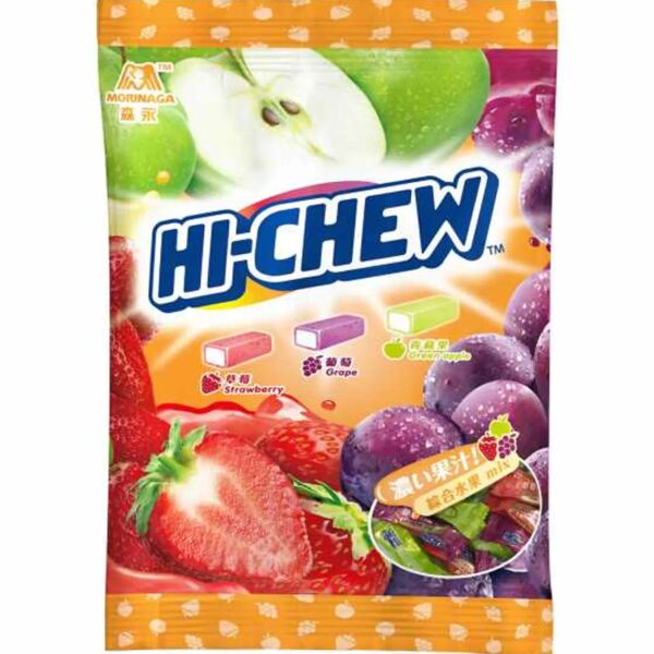 Hi-Chew Soft Candy Strawberry-Grape-Apple 90g (Taiwan)