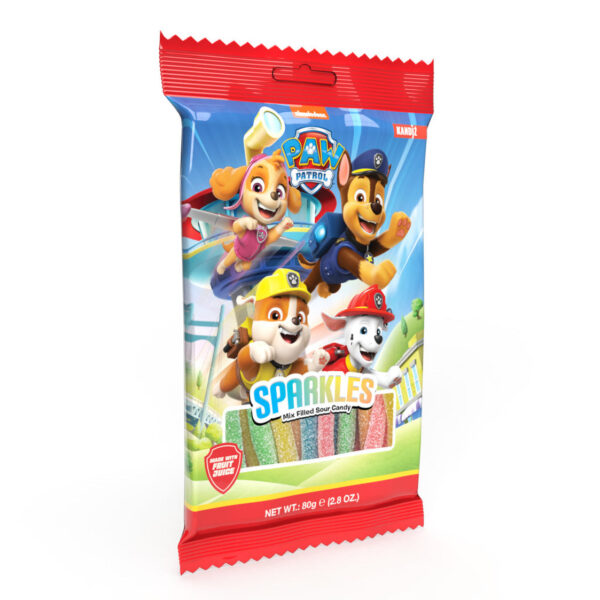 Paw Patrol Mixed Filled Sour Belts 12pck x 80g (Turkey)