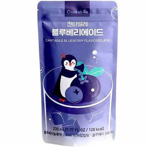 Cantabile Blueberry Ade Pouch Drink 230ml (Korea)