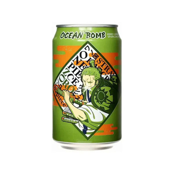 Ocean Bomb One Piece Zero Honey Lemon Soda 330ml (Taiwan)